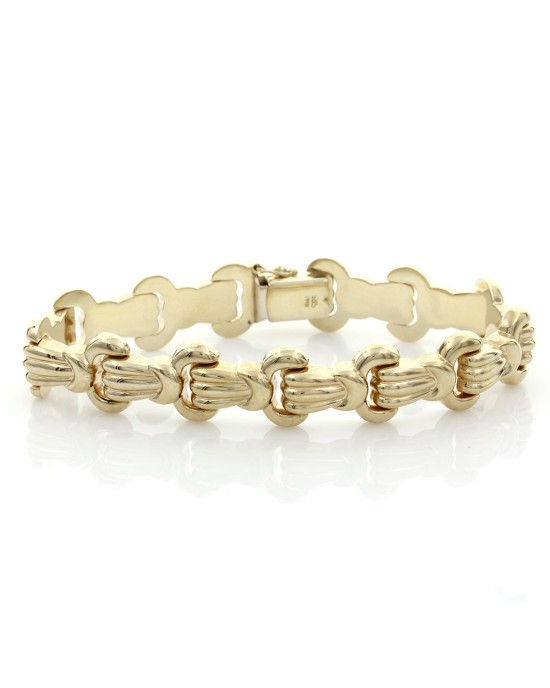 Lobster Claw Link Bracelet in Gold